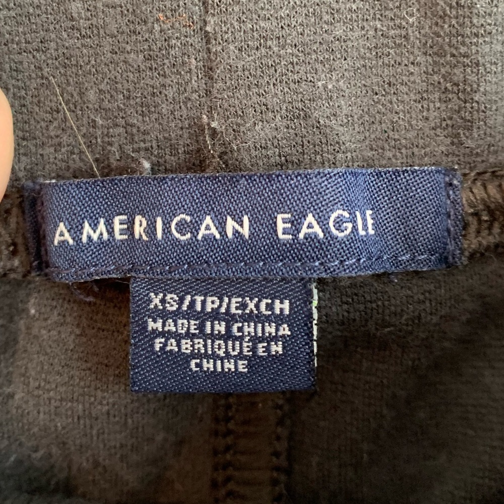 American Eagle Black Light Wash Moto Leggings - Picture 4 of 5